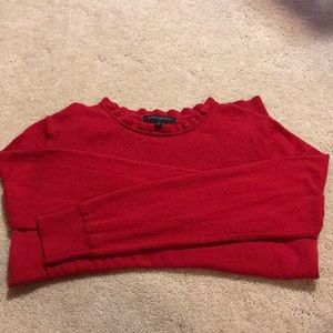 Banana Republic, ruffle neck sweater